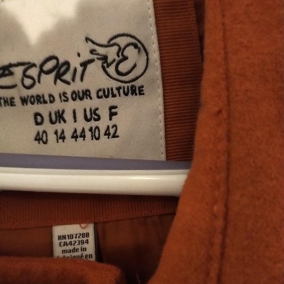 Esprit double breasted wool jacket-EUC - Picture 5 of 7